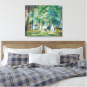 Pierre-Auguste Renoir - Het Feest in Saint-Cloud Canvas Afdruk (Insitu (Slaapkamer))