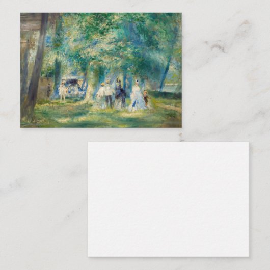 Pierre-Auguste Renoir - Het feest in Saint-Cloud Notitiekaartje (Voorkant / Achterkant)