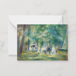 Pierre-Auguste Renoir - Het feest in Saint-Cloud Notitiekaartje