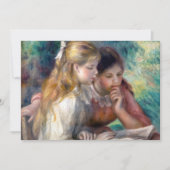 Pierre-Auguste Renoir - Het lezen Bedankkaart (Voorkant)