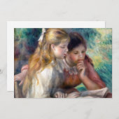Pierre-Auguste Renoir - Het lezen Bedankkaart (Voorkant / Achterkant)
