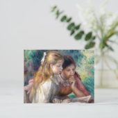 Pierre-Auguste Renoir - Het lezen Briefkaart (Staand voorkant)