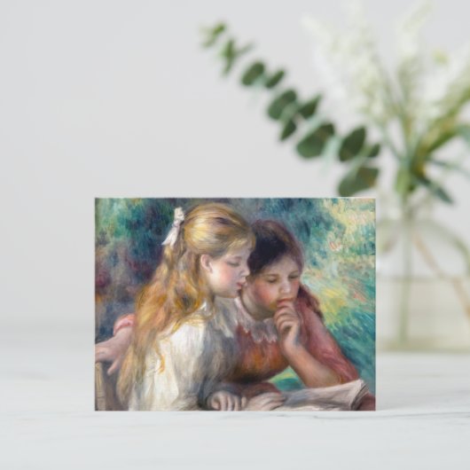 Pierre-Auguste Renoir - Het lezen Briefkaart (Staand voorkant)