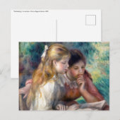 Pierre-Auguste Renoir - Het lezen Briefkaart (Voorkant / Achterkant)