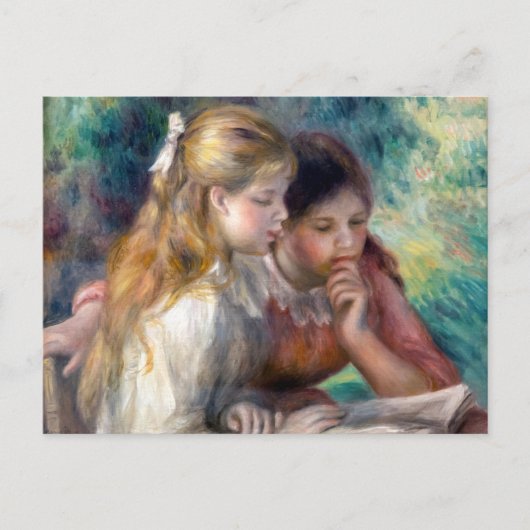Pierre-Auguste Renoir - Het lezen Briefkaart (Voorkant)