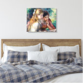 Pierre-Auguste Renoir - Het Lezen Canvas Afdruk (Insitu (Slaapkamer))