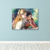 Pierre-Auguste Renoir - Het Lezen Canvas Afdruk (Insitu (Houten vloer))
