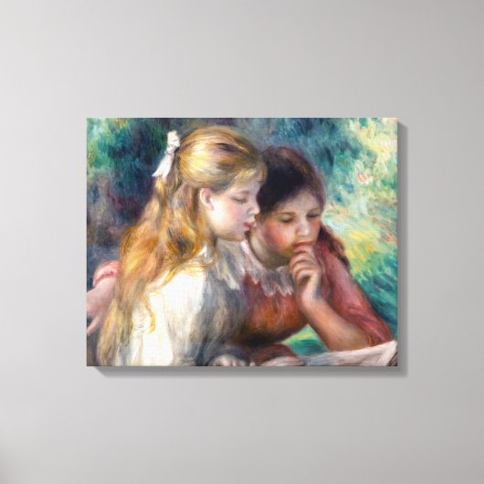 Pierre-Auguste Renoir - Het Lezen Canvas Afdruk (Voorkant)