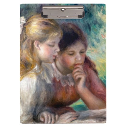 Pierre-Auguste Renoir - Het lezen Klembord (Voorkant)