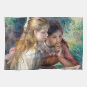 Pierre-Auguste Renoir - Het lezen Theedoek
