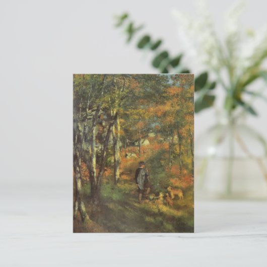  Pierre Auguste Renoir Hunting in de Fores Briefkaart (Staand voorkant)