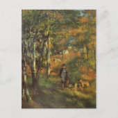 Pierre Auguste Renoir Hunting in de Fores Briefkaart (Voorkant)