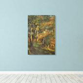  Pierre Auguste Renoir Hunting in de Fores Canvas Afdruk (Insitu (Houten vloer))