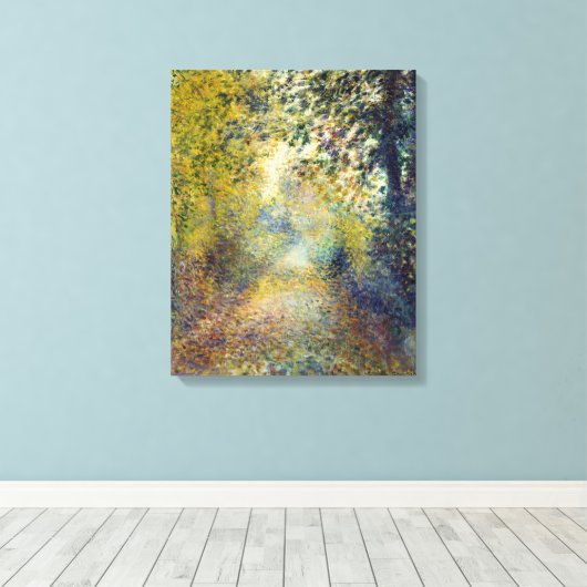 Pierre-Auguste Renoir - In de Bossen Canvas Afdruk (Insitu (Houten vloer))