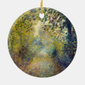 Pierre-Auguste Renoir - In de Bossen Keramisch Ornament (Achterkant)