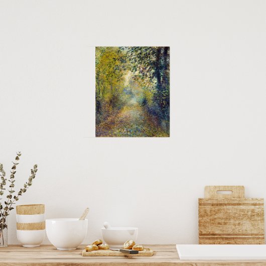 Pierre-Auguste Renoir - In de Bossen Poster (Keuken)