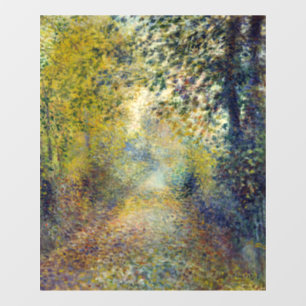 Pierre-Auguste Renoir - In de Bossen Raamsticker