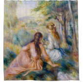 Pierre-Auguste Renoir - In de wei Douchegordijn (Voorkant)