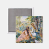 Pierre-Auguste Renoir - In de wei Magneet (Voorkant / Achterkant)