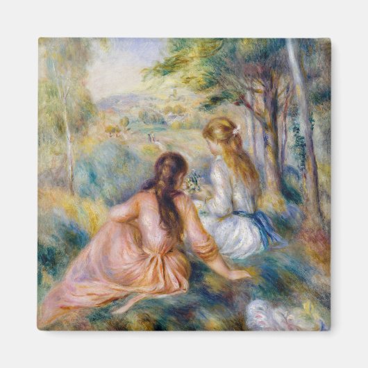 Pierre-Auguste Renoir - In de wei Magneet (Voorkant)