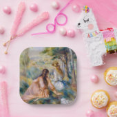 Pierre-Auguste Renoir - In de wei Papieren Bordje (Feest)