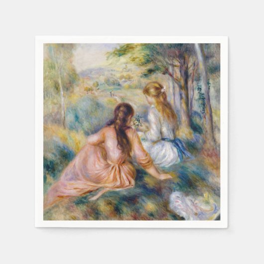Pierre-Auguste Renoir - In de wei Servet (Voorkant)