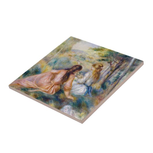 Pierre-Auguste Renoir - In de wei Tegeltje (Zijkant)