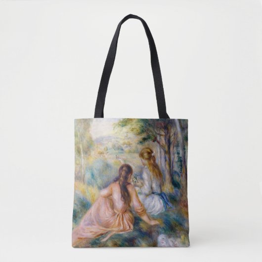 Pierre-Auguste Renoir - In de wei Tote Bag (Voorkant)