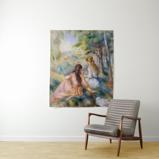 Pierre-Auguste Renoir - In de wei Wandkleed (In situ)