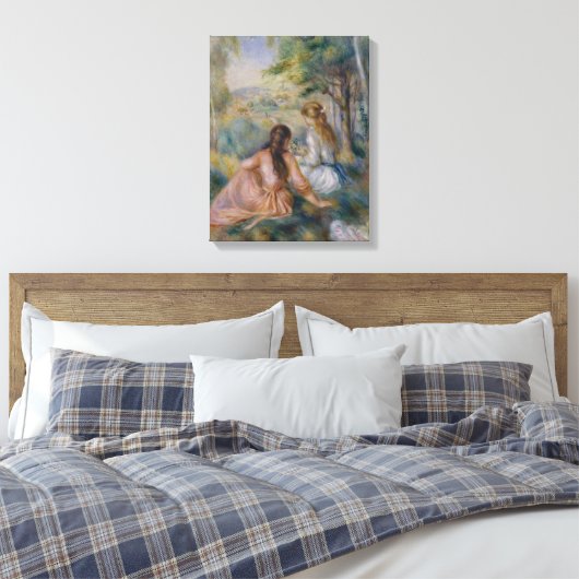 Pierre Auguste Renoir | In de weide Canvas Afdruk (Insitu (Slaapkamer))