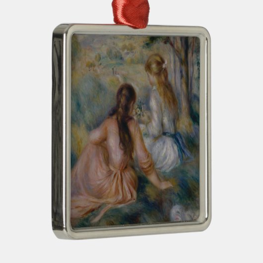 Pierre Auguste Renoir | In de weide Metalen Ornament (Rechts)