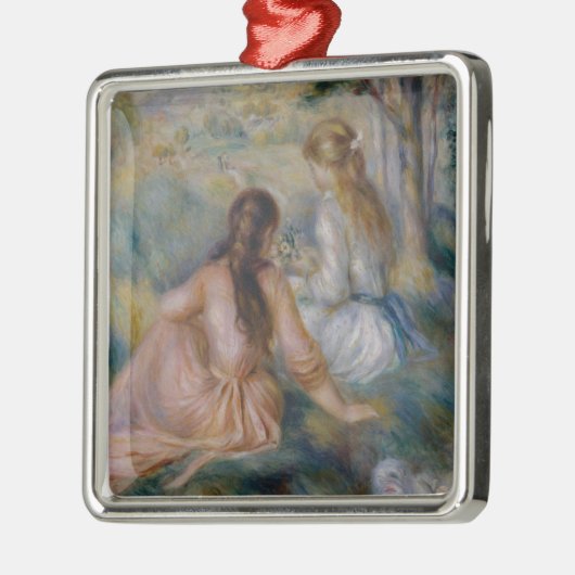 Pierre Auguste Renoir | In de weide Metalen Ornament (Links)