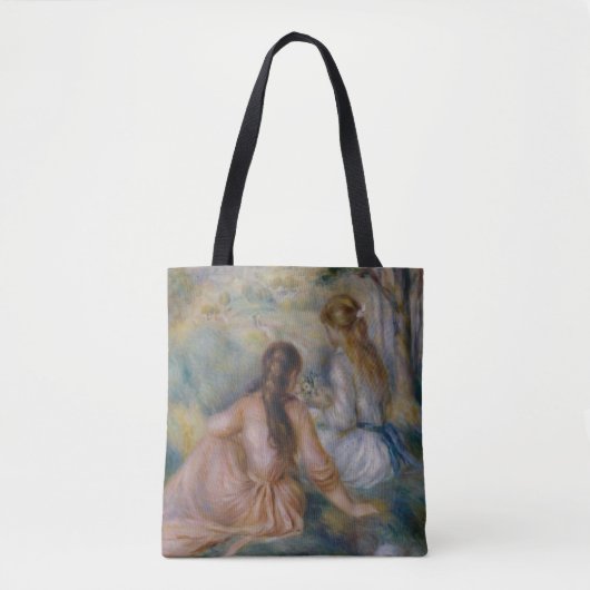 Pierre Auguste Renoir | In de weide Tote Bag (Voorkant)