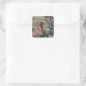 Pierre Auguste Renoir | In de weide Vierkante Sticker (Tas)