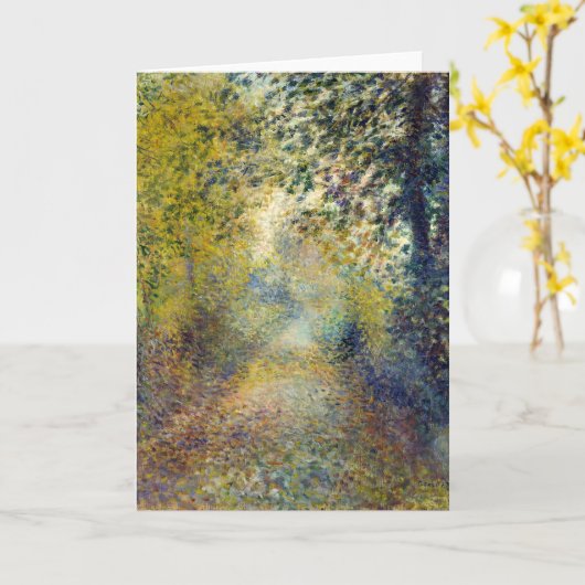 Pierre-Auguste Renoir - In het bos Kaart (Gele Bloem)