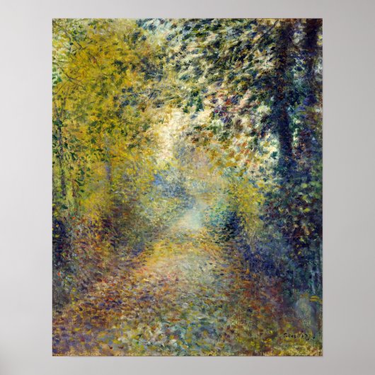 Pierre-Auguste Renoir - In het bos Poster (Voorkant)