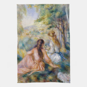 Pierre-Auguste Renoir - In het weiland Theedoek