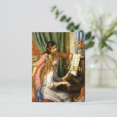Pierre-Auguste Renoir - Jeunes Filles au Piano Briefkaart (Staand voorkant)