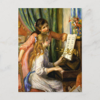Pierre-Auguste Renoir - Jeunes Filles au Piano Briefkaart