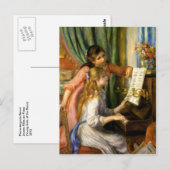 Pierre-Auguste Renoir - Jeunes Filles au Piano Briefkaart (Voorkant / Achterkant)