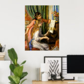 Pierre-Auguste Renoir - Jeunes Filles au Piano Poster (Thuiskantoor)