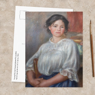 Pierre-Auguste Renoir - Jong meisje zittend Briefkaart