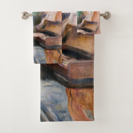 Pierre Auguste Renoir - Jonge meisjes aan de Piano Bad Handdoek (Insitu)