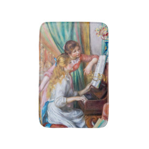 Pierre Auguste Renoir - Jonge meisjes aan de Piano Badmat