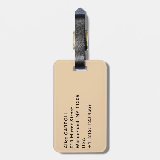 Pierre Auguste Renoir - Jonge meisjes aan de Piano Bagagelabel (Achterkant verticaal)