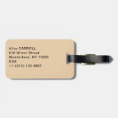 Pierre Auguste Renoir - Jonge meisjes aan de Piano Bagagelabel (Achterkant horizontaal)