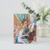 Pierre Auguste Renoir - Jonge meisjes aan de piano Briefkaart (Staand voorkant)