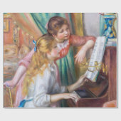 Pierre Auguste Renoir - Jonge meisjes aan de Piano Cadeaupapier (Vlak)