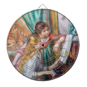 Pierre Auguste Renoir - Jonge meisjes aan de Piano Dartbord