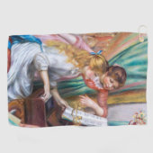Pierre Auguste Renoir - Jonge meisjes aan de Piano Golfhanddoek (Horizontaal)